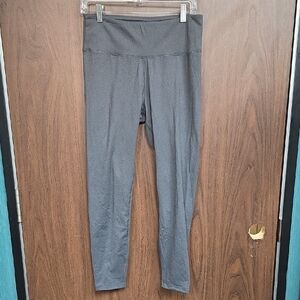 GAP Size L Grey High Waisted Cropped Leggings